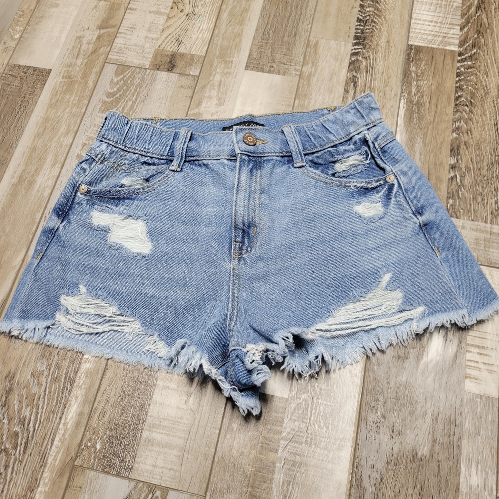 1/25 Sincerely Jules Ripped Distressed Cutoff Denim Shorts